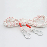 Corde de sécurité pour l'escalade et le sauvetage en polyester et nylon à double structure KA, diamètre 15 mm, longueur 12 m, durable, lavable en machine, légère