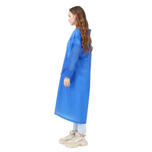 Hot Sales Custom Logo Reusable Windproof Durable Disposable Waterproof PVC <strong>Raincoat</strong> for Rainy Day Tour - Product Image 5
