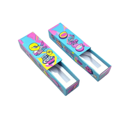 Boîte coulissante vide pour cartouche de 1 ml avec logo personnalisé, estampage à chaud, sécurité enfant, et doublure intérieure en EVA