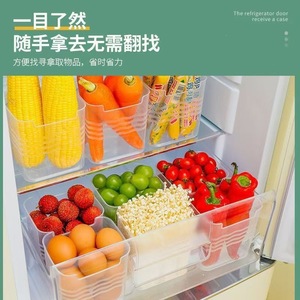 <b>Refrigerator</b> side door storage box, <b>refrigerator</b> food sorting and storage box, kitchen vegetable and fruit organizing and - Product Image 5