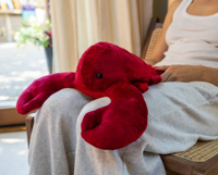 Homard en peluche chauffable au micro-ondes