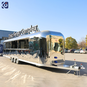 CAMPTRL Grand camion de restauration mobile pour hot-dogs, pizzas, café, glaces, remorque de restauration rapide, remorque de concession, chariot à hot-dogs - Product Image 3