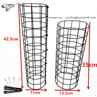 Protection de tronc d'arbre en acier revêtu de PVC de 35 cm x 13,5 cm, jauge plus épaisse, personnalisable, OEM, installation facile