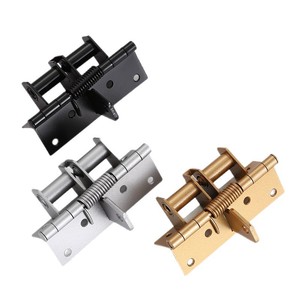 <b>Spring</b>-loaded Hinge 180 Degrees 4 Hole Iron <b>Door</b> Hinge For Various <b>Doors</b> Modern Design - Product Image 1