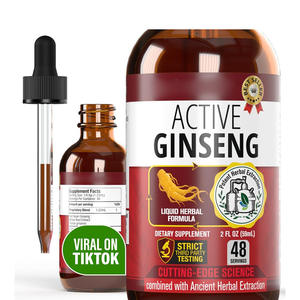 Logo kustom suplemen <span class=keywords><strong>Ginseng</strong></span> aktif <span class=keywords><strong>Panax</strong></span> merah ekstrak <span class=keywords><strong>Ginseng</strong></span> tetesan cairan untuk meningkatkan sistem kekebalan energi pria - Product Image 1