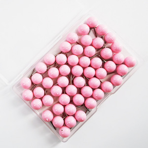 Pioneses Redondos Transparentes Color Oro Rosa, Caja de 100 Unidades, Pioneses de Bola para Tablero de Corcho, Tamaño Grande, Diseño Minimalista Metálico - Product Image 3