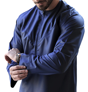 Thobe de hombre musulmán de manga larga personalizado con nuevo diseño - Product Image 4