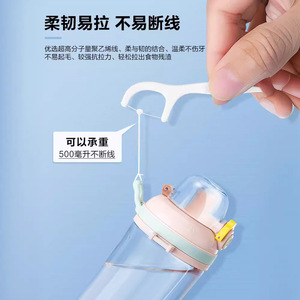 ไหมขัดฟัน Cofoe แบบพกพา 50 ชิ้น ดีไซน์ซีลสองชั้นเพื่อการเก็บรักษาที่สดชื่น - Product Image 5