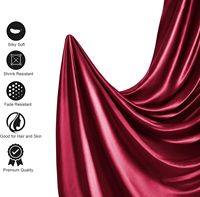 Ensemble de draps en satin rouge de Noël luxueux 4 pièces hypoallergénique doux de refroidissement pour un confort ultime Style simple