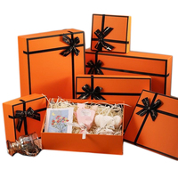 Boîte de ruban cadeau en carton Ridgid avec logo personnalisé finition mate ensemble de bijoux en papier d'art emballage UV avantage gaufrage écologique