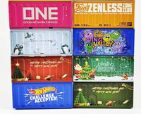 Caja de Metal Rectangular con Forma de Contenedor, Estilo Caja de Carga, Creativa, para Regalos