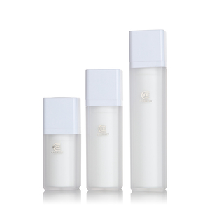 Tùy chỉnh màu vuông 15/30/50ml mờ trong suốt Acrylic không có không khí <span class=keywords><strong>Lotion</strong></span> chai sang trọng chăm sóc da nhựa mỹ phẩm bao bì - Product Image 1