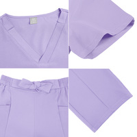 Conjunto de Uniforme Médico Separable de Tela Dobby Elástica de Secado Rápido, Popular en TikTok, Unisex, para Hospitales Veterinarios
