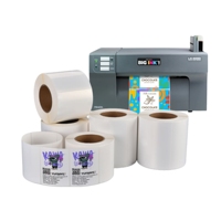Memjet étanche découpé 4*6 pouces jet d'encre blanc brillant PP vinyle étiquette rouleau pour Epson C3500