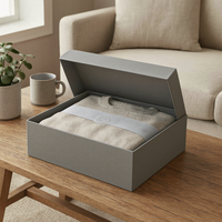 Boîte magnétique rigide biodégradable et écologique avec doublure en éponge, estampage à chaud en feuille d'or, laminage brillant pour l'emballage des maillots de bain