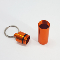 Cadeau promotionnel Portable bouchon d'oreille étui de transport étanche en métal bouchon d'oreille étui porte-clés