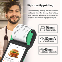 6 pouces 4gb ram + 128 Android Portable Mobile POS Paiement Terminal Retail Pos Système Pour Petite Entreprise Machine POS Terminal