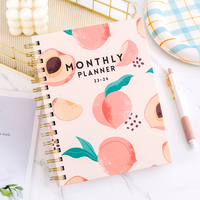 Cahier de notes personnalisé avec LOGO 2024 A5 Spiral Weekly Wellness Goal Diary Journal Planner Journal Notebook pour étudiants Vente en gros