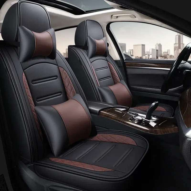 9 डी कार सीट में चार सीज़न सार्वभौमिक चमड़े के फैशन डिजाइन कस्टम कार सीट को शामिल किया गया है।