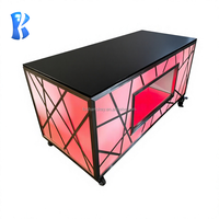 Station de buffet mobile OKEY, comptoir de bar à cocktails, station de buffet portable, table de buffet pliable, station de bar mobile