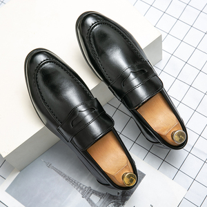Guapo Slip On Cómodo Tamaño 38-48/6.5-14 Punta estrecha <span class=keywords><strong>Zapatos</strong></span> de <span class=keywords><strong>vestir</strong></span> casuales Hombres clásicos Penny Mocasines <span class=keywords><strong>Zapatos</strong></span> - Product Image 2