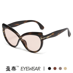 แว่นตา แว่นกันแดดทรงแคทอาย สีดำ UV400 แฟชั่นผู้หญิง - Product Image 3