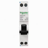 Disjoncteur différentiel Acti9 IDPN Vigi+ RCBO Type A, interrupteur à air 1P+N 32A 230V, protection contre les fuites à la terre