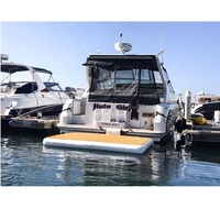 Dock flottant modulaire gonflable plateforme flottante de saut d'eau pour ponton bateau Jet Ski