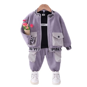 Set di <span class=keywords><strong>abbigliamento</strong></span> Casual per la sudorazione del bambino maglioni all'uncinetto maschili per ragazzi Set di pantaloni della cina - Product Image 1