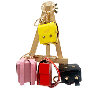 Thời trang của phụ nữ mini ba lô và Wallet <span class=keywords><strong>Keychain</strong></span> với có thể tháo rời Hợp kim kim loại nhẫn PVC Key chủ yếu tố cần thiết - Product Image 1