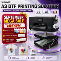 Pabrik XINMEI CE Menyediakan Mesin Printer DTF A3 dengan Oven Manual, Instalasi Teknis, dan Layanan Purna Jual Printer DTF A3 Xp600