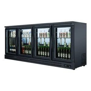Glazen Deur Chiller Kleine Vriezer Drankjes Koeler Industriële Koelkast Display Mini-Bar Koelkast
