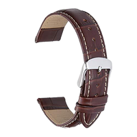 16 18 20 22mm de largeur en cuir IWatch Bracelet de montre de remplacement en cuir avec boucle en acier inoxydable à goupille à dégagement rapide