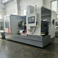 Tour CNC horizontal haute rigidité CAK61125-1500, grande portée 1250 mm, robuste, commande GSK, machine d'atelier haute productivité