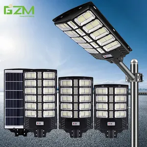 Üstün kalite akıllı optik kontrol su geçirmez Ip67 ABS 1000W 2000W 3000W açık hepsi bir Led güneş enerjili sokak ışığı