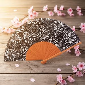 Éventails pliants personnalisés en plastique et bambou avec logo imprimé, drapeau national, pour souvenirs, vente en gros - Product Image 6