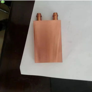 Bloc de <span class=keywords><strong>refroidissement</strong></span> à eau en cuivre et aluminium miroir 40x80mm, dissipateur thermique à plaque froide liquide pour processeur GPU pour refroidisseur TEC <span class=keywords><strong>Peltier</strong></span>, <span class=keywords><strong>PC</strong></span> DIY - Product Image 3