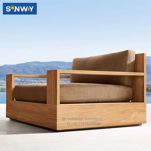 Modern High Quality Teak Wood Patio Set U Shaped Outdoor Sectional for Garden Living Room Courtyard Hotel Villa - Product Image 6