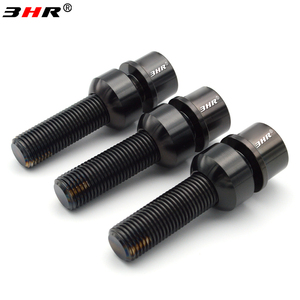 3HR Gr.5 Titanium Boulons de roue <span class=keywords><strong>antivol</strong></span> haute résistance Tête Torx Noir M14 * 1.5*45mm Clé de condition neuve incluse <span class=keywords><strong>pour</strong></span> Porsche - Product Image 5