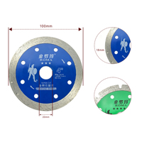 Disque de coupe diamanté de 4 pouces pour carrelage, céramique, granit et diverses pierres – Support personnalisé