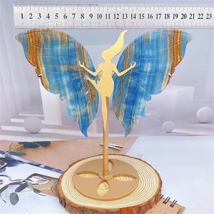Vente en gros d'ailes d'<span class=keywords><strong>onyx</strong></span> bleu faites à la main en cristal naturel ailes de papillon en cristal sculptées pour la décoration intérieure - Product Image 5