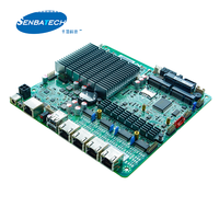 ITX-M9F J1900 Motherboard Firewall dengan 4 Lan VGA DDR3L 6 USB 2 COM SIM Mini PCIE mendukung WIFI Linux Router Firewall Motherboard