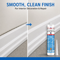 Sellador Acrílico Látex a Base de Agua Pintable para Ventanas, Puertas, Paredes, Paneles de Yeso y Acabados de Construcción Interior