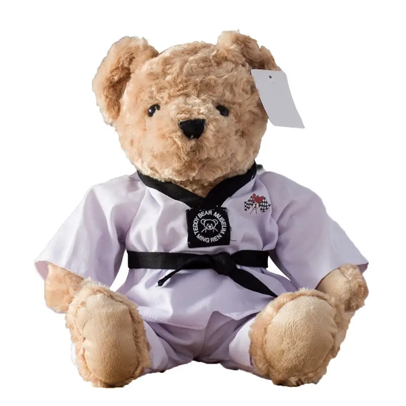 Aangepaste Teddybeer Pluche Speelgoed Taekwondo Wedstrijden Beer Match Evenement Cadeau Speelgoed Kids Cadeau