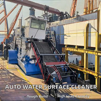 Bateau de récolte d'algues Sargassum pour les projets de nettoyage d'algues et de lacs Navire de nettoyage efficace des mauvaises herbes océaniques