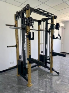 Rack de Pesas Multifuncional Comercial con <span class=keywords><strong>Barra</strong></span> Guía de 19 mm y Poleas de Aluminio de 90 mm - Product Image 3