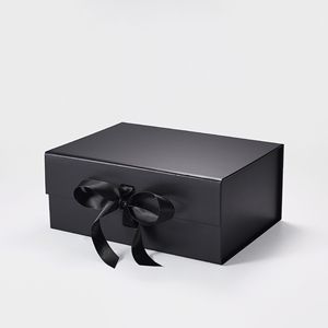 Caja de Regalo para San Valentín 2025, Caja Rígida Plegable de Cartón para Boda con Tapa Abatible, Cierre Magnético y Listón - Product Image 3