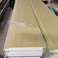 Panneau sandwich en PU 16mm Panneau isolant mural extérieur pour maison préfabriquée