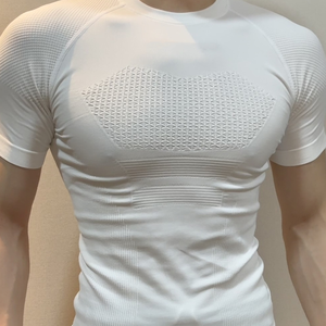 ชุดกีฬาแขนสั้นระบายอากาศฤดูร้อนชุดกีฬาวิ่งน้ำหนักเบา - Product Image 1