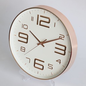 Hot bán biểu tượng tùy chỉnh/Đồng hồ mặt trang trí nội thất đơn giản vòng Thiết kế 10 inch giá rẻ nhựa đồng hồ treo tường 3D - Product Image 1